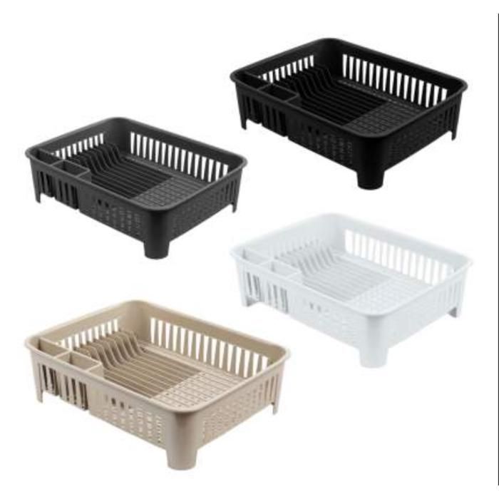 Égouttoir à vaisselle rectangulaire avec porte-couverts, égouttoir à vaisselle égouttoir pour cuisine