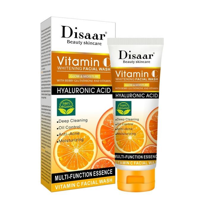 Image de Ensemble 2 Pcs, Nettoyant Pour Le Visage et Crème blanchissant à la Vitamine C Pour Le Visage - Unbranded