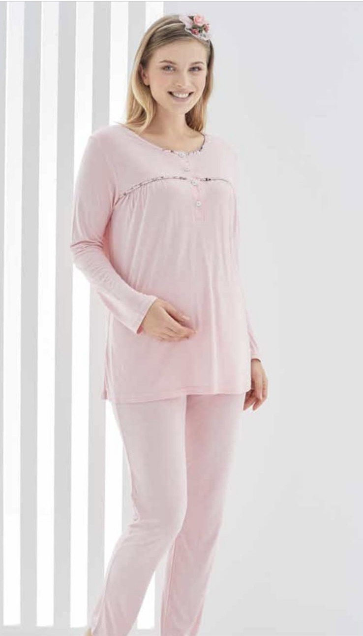 Ensemble 2 pièces pyjama grossesse et allaitement