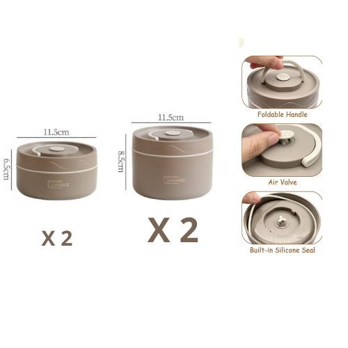 Image de Ensemble de boite à lunch isothermes avec sac - Unbranded