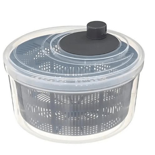 Essoreuse à Salade en Plastique couleurs aleatoires, 24,5 cm x 13cm, Capacité de 4,4 Litres avec Mécanisme de Rotation Facile