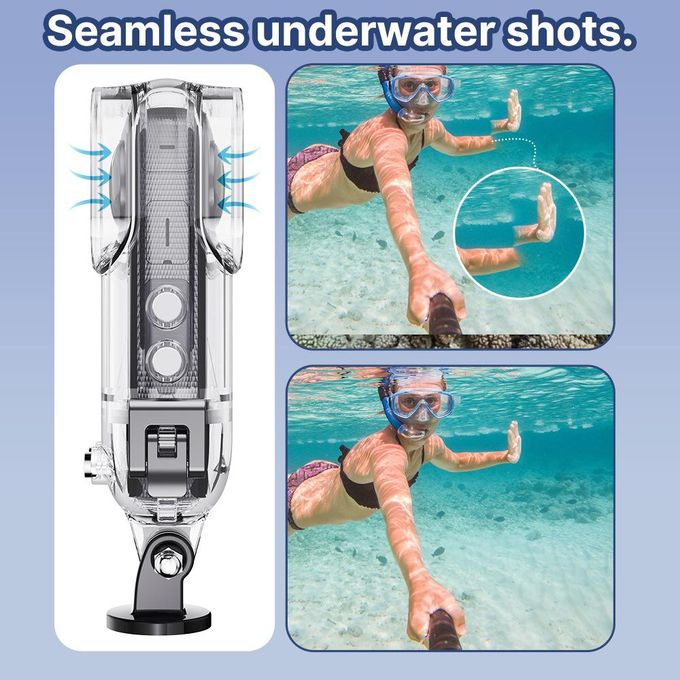 Image de Étui de plongée étanche pour Insta 360 X3 ,45 mètres - Unbranded