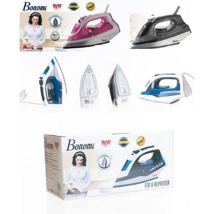 Fer a repasser/ Fer à vapeur 320ML / 2200W couleurs aléatoires [noir et rose]