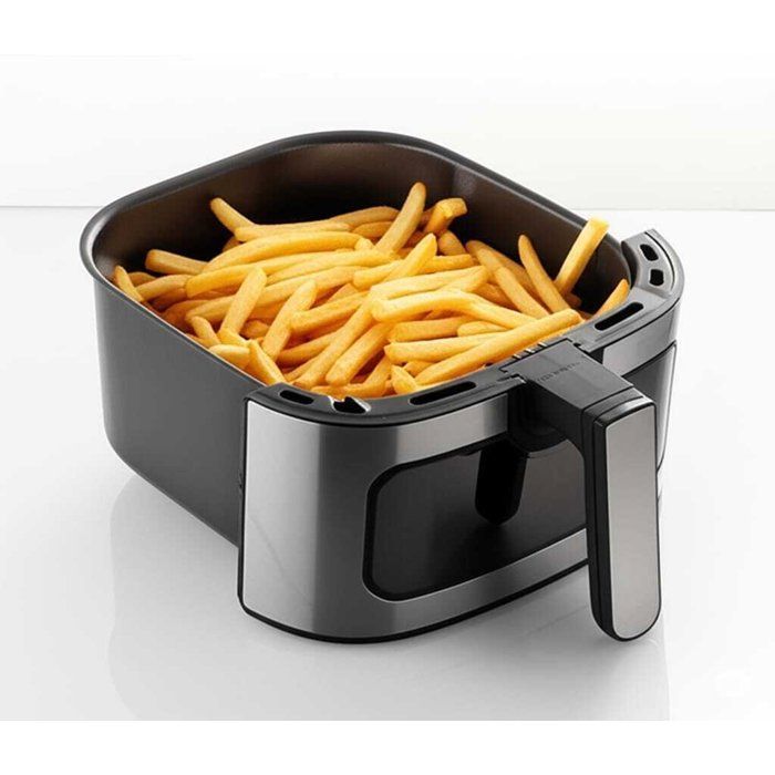Image de Friteuse à Air 6L + 2 Huiliers Offerts - Acier Inoxydable, Compacte, Durable + Panneau Tactile Multifonction-Italy Home