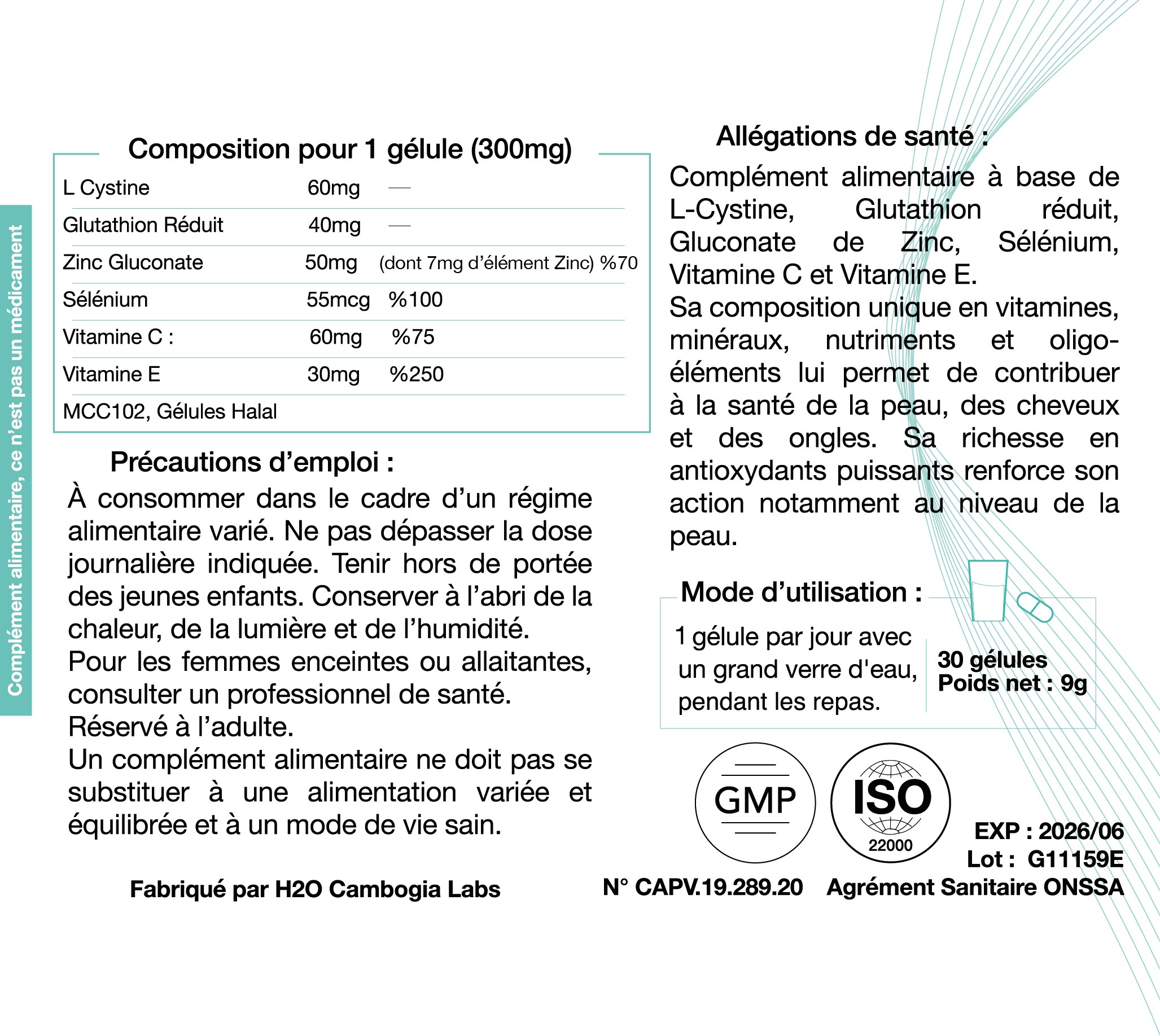Glutathion Complex Cure de 3 mois