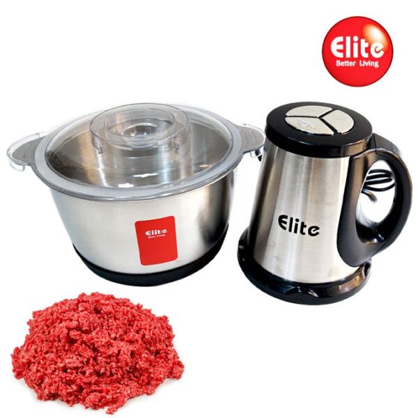 Hachoir électrique avec bol en inox - ELITE