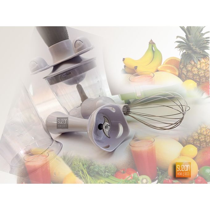 Image de Homy MAXI Robot Mixeur Plongeant 4 en 1 INOX - 2 Vitesses, 700ml + 500ml - Unbranded