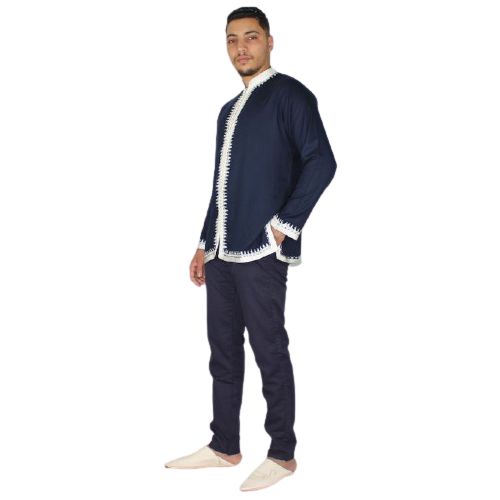 Image de Jabador Maroc Tunique sahara -bleu marine - Unbranded