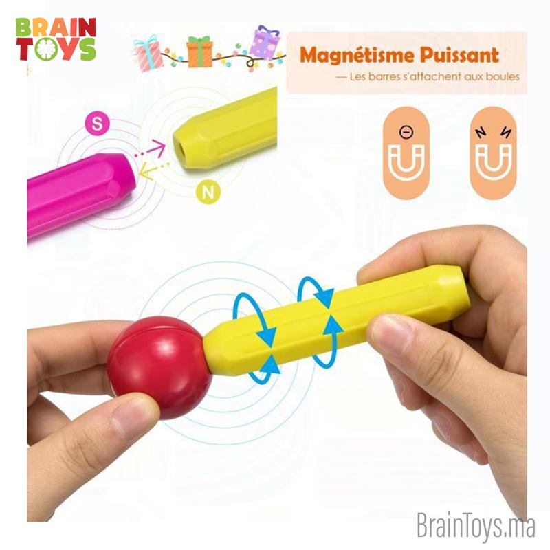 Jeu de blocs de Construction magnétique