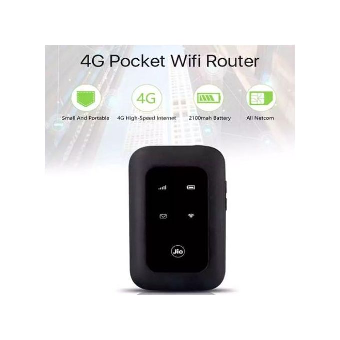 Image de Jio Modem Routeur 4G + LTE Carte SIM Mobile Hotspot Avec Batterie - Unbranded