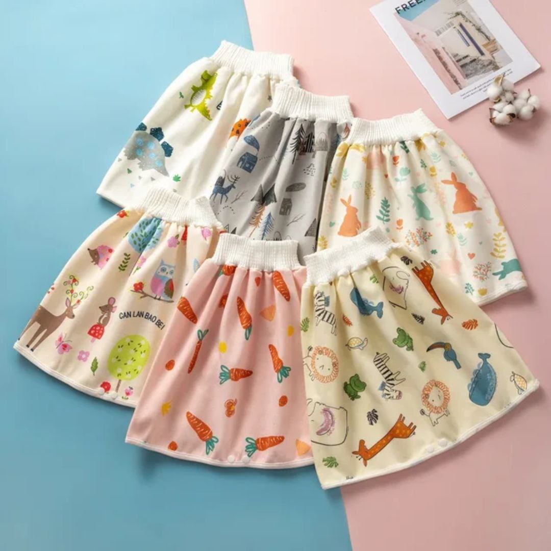 Image de Jupe-Short Imperméable pour Tout-Petits – Couches Réutilisables avec Absorption Intégrée