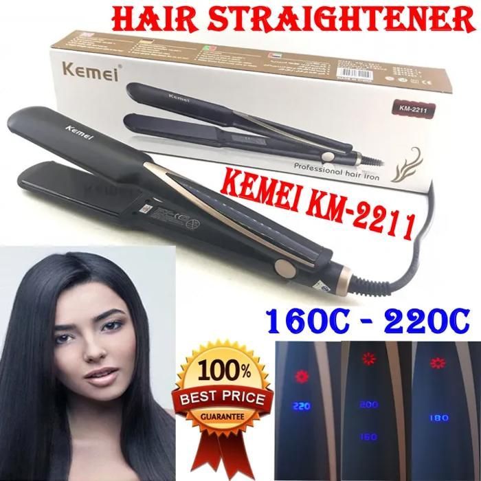 Image de KEMEI - Lisseur à cheveux - KM-2211 - Noir - Unbranded