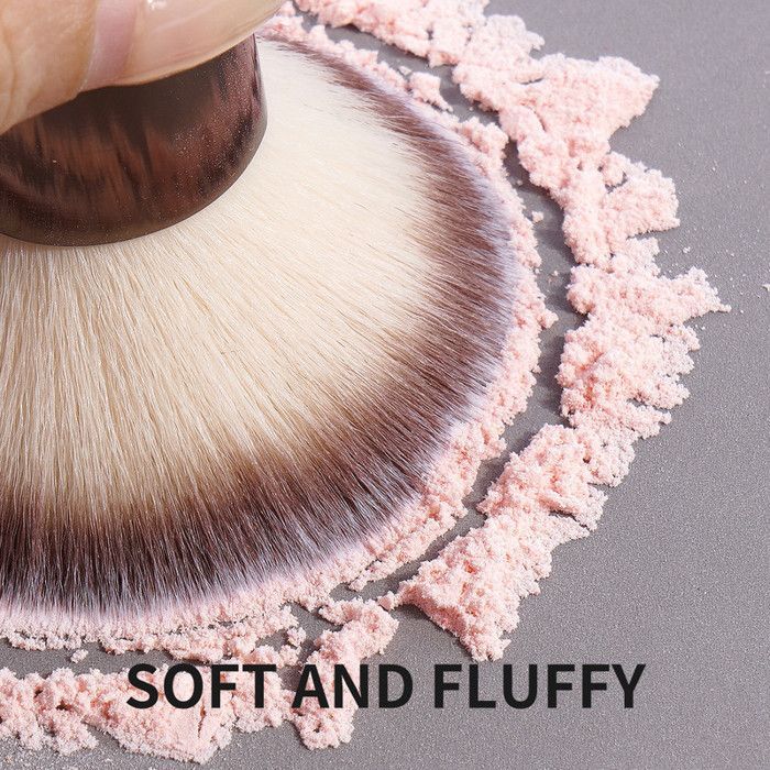 Image de Kit de pinceaux de maquillage - MAANGE - 20 pièces - Synthétique - Marron - Aluminium - Unbranded