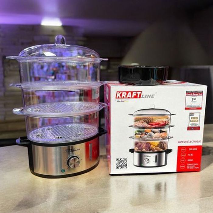 Kraft line Cuiseur électrique à Vapeur Look-in 3 Compartiments