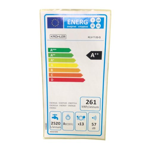 Image de KRÖHLER Lave Vaisselle - 13 Couvert - Ecran Digital - KLV-T-32- SILVER - Unbranded