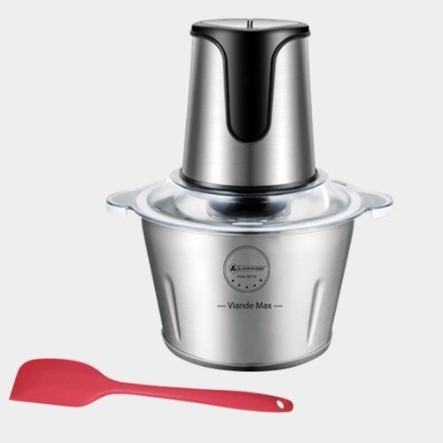 Lamacom Hâchoir électrique 300W avec bol en inox 2 litre -2 vitesses pour tout les aliments + CADEAU