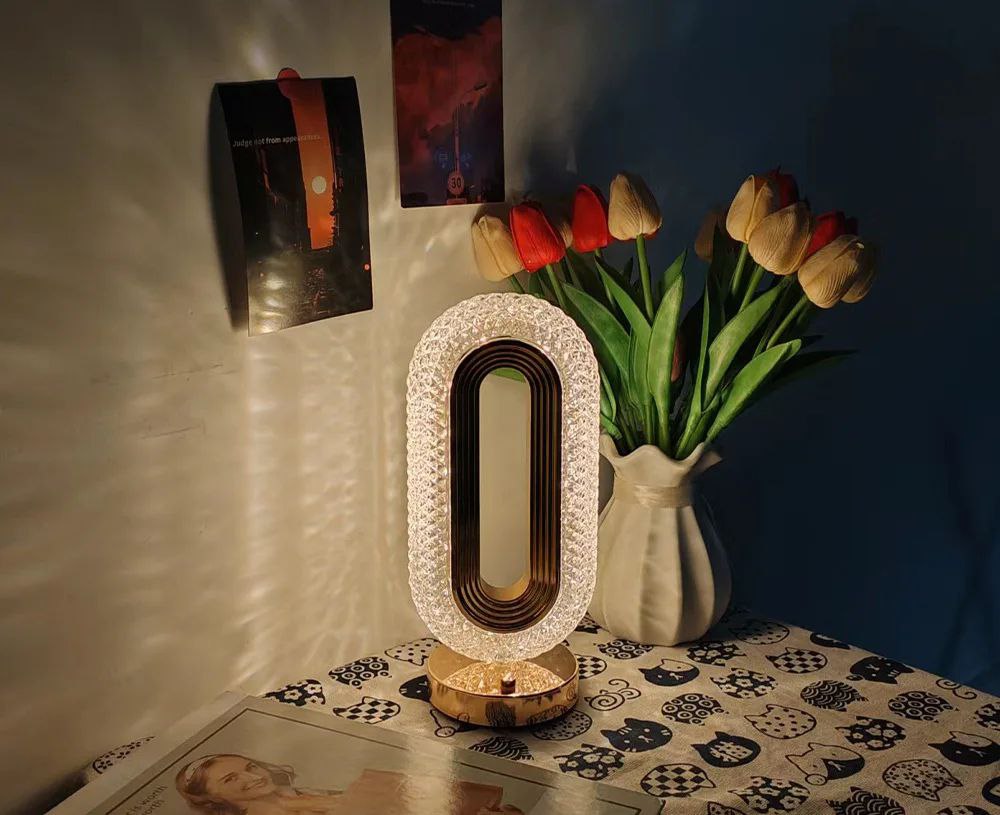 Image de Lampe de Table LED en Cristal de Luxe - Unbranded