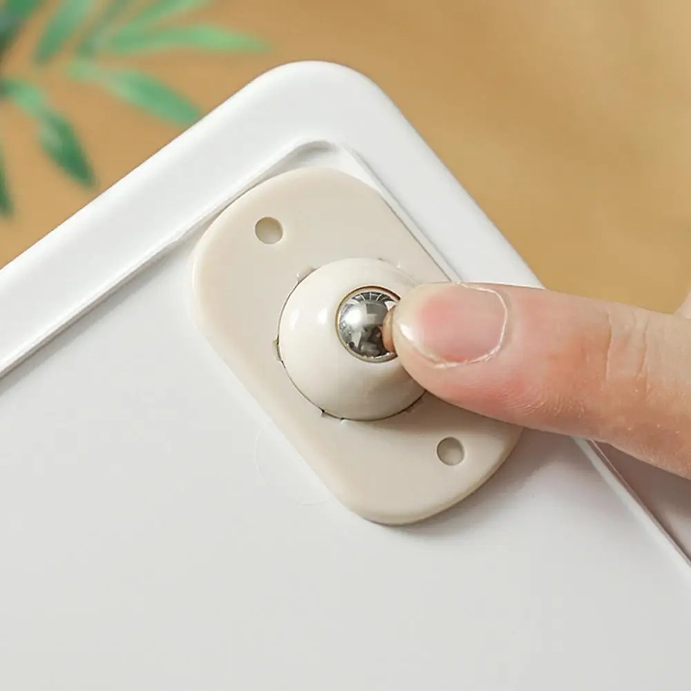 Image de Lot 4 Pcs Roulettes Pivotantes Auto-Adhésives Mini Roulettes Pivotantes à 360° - Unbranded