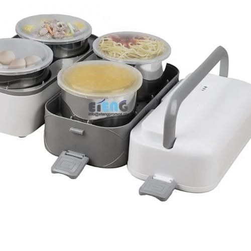Image de Lunch box portable 4 bol inox - Unbranded