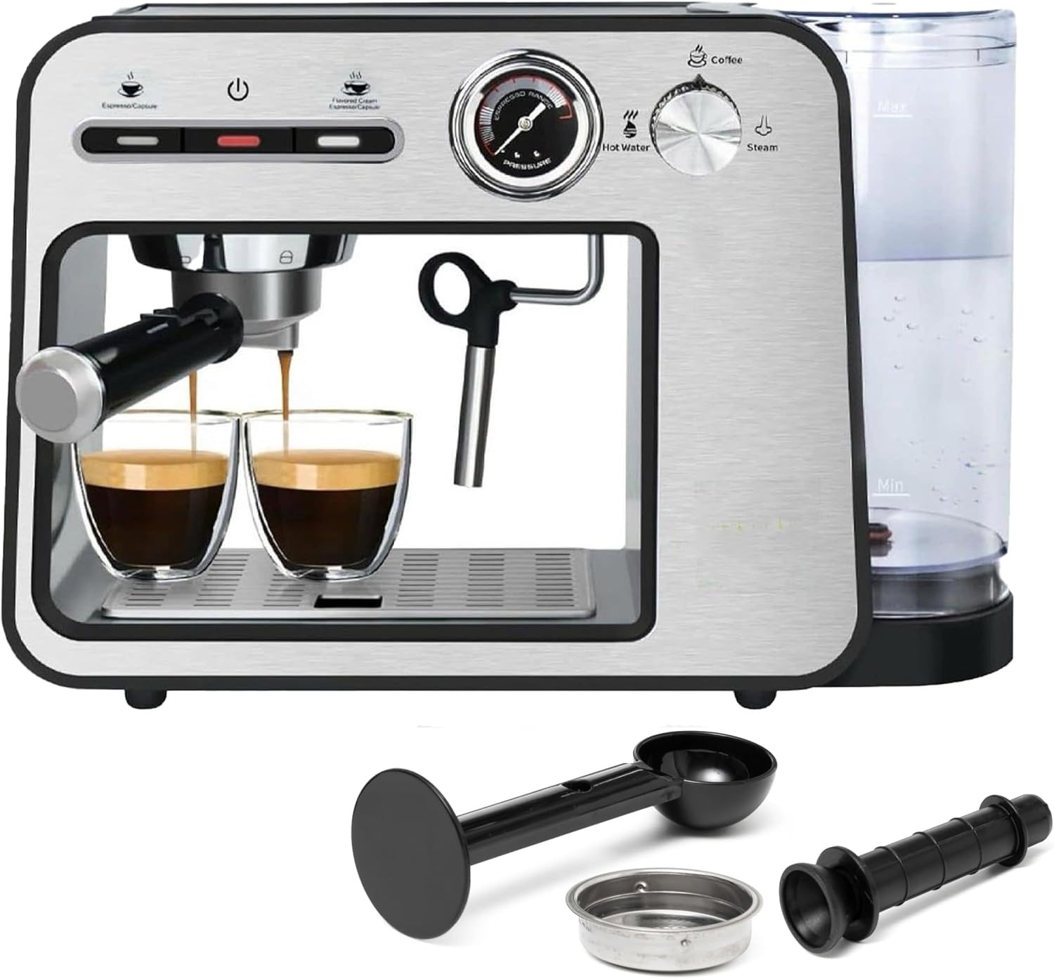 Image de Machine à Expresso Professionnelle - Préparez Votre Espresso Préféré à la Maison
