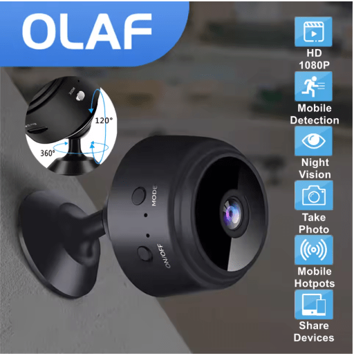 Image de Mini Camera WiFi camera de surveillance Full HD 1080P - Unbranded