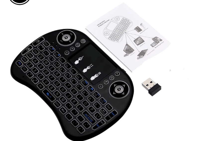 Image de Mini Clavier sans Fil rétro-éclairé Touchpad pour Multimédia Android Smart TV PC - Unbranded