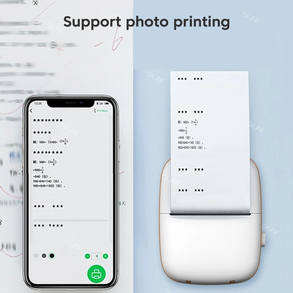 Image de Mini Imprimante Portable – Pratique et Compacte - Unbranded