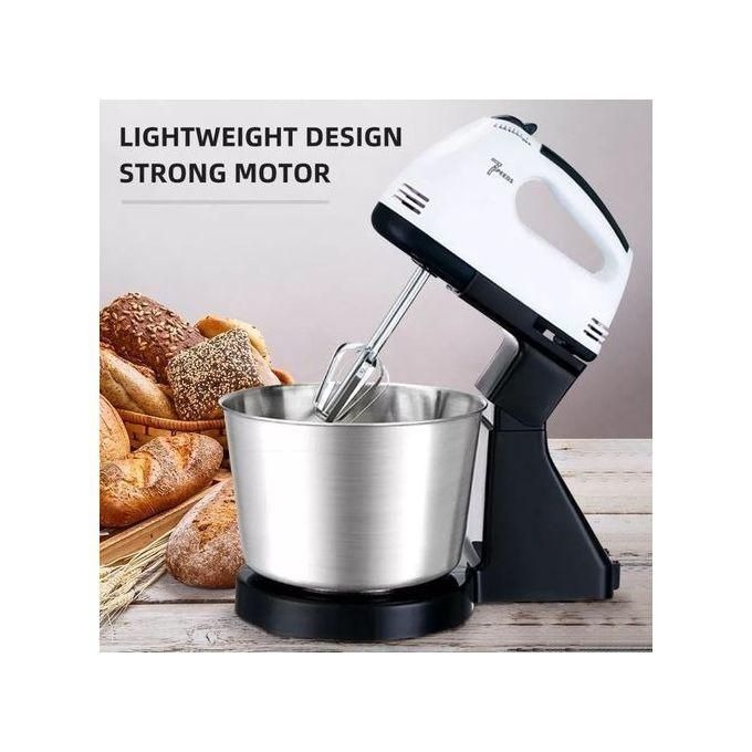 Image de Mixeur électrique 7 vitesses avec bol, 260W – Outil essentiel pour les pâtissiers - Unbranded