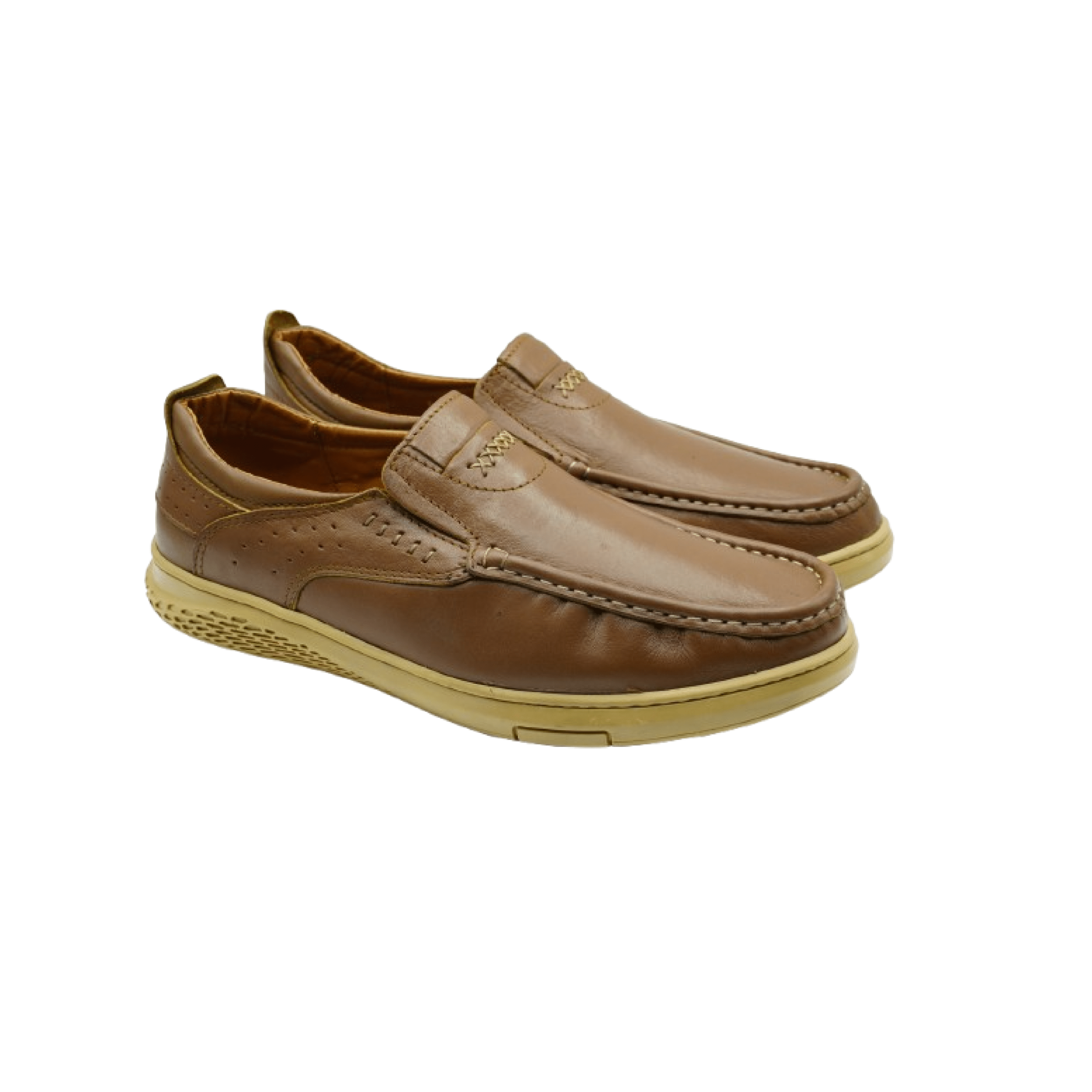 Mocassins Hommes en cuir Marron