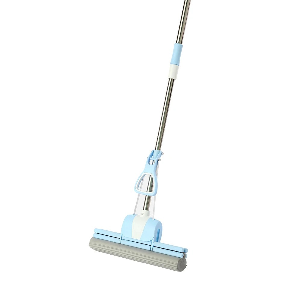 Mop Éponge pour Ménage – Balai à Éponge Ultra Absorbant avec Poignée Ajustable