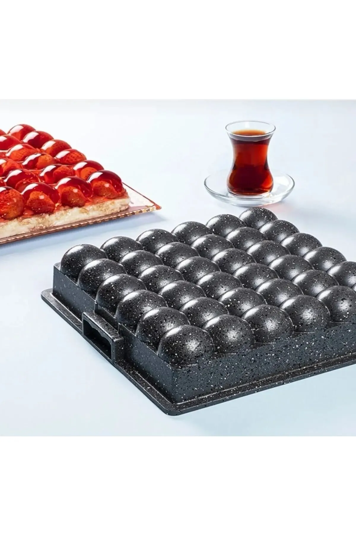 Image de Moule à gâteau antiadhésif en granit en forme de boules - Unbranded