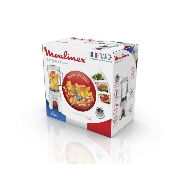 Moulinex Blender Genuine LM241B25 - 500W, 1 vitesse + pulse, Bol 1,75L et 1 accessoire المرجع: LM241B25