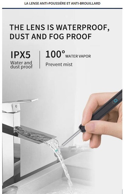 Nettoyeur d'oreille intelligent sans fil avec caméra otoscope endoscope