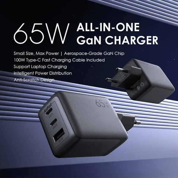 Image de oraimo HyperGaN 65 65W Kit de Chargeur mural