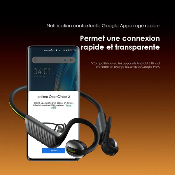 Image de oraimo OpenCirclet 2 IPX5 Steps Tracking Open-Ear Headphones