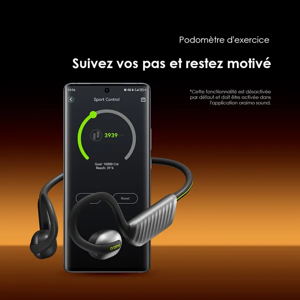 Image de oraimo OpenCirclet 2 IPX5 Steps Tracking Open-Ear Headphones