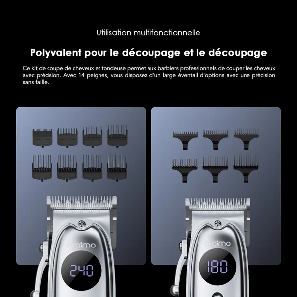 oraimo Smart Barberkit Kit de barbier à moteur super puissant