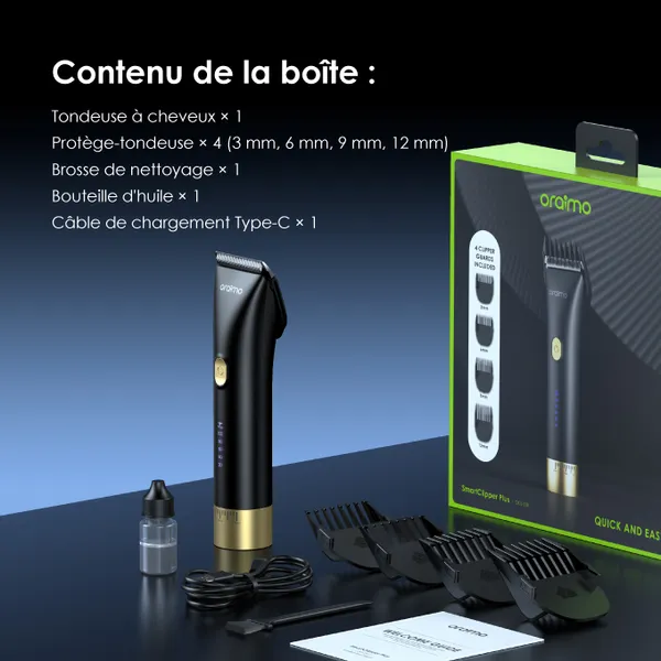 oraimo Smart Clipper Plus Tondeuse à cheveux sans fil