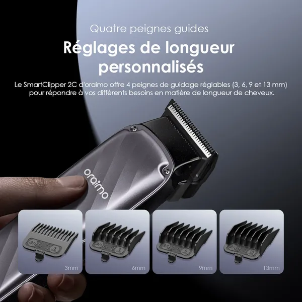 oraimo SmartClipper 2C Tondeuse à cheveux professionnelle