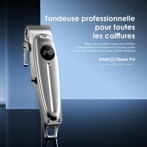 oraimo SmartClipper Pro Tondeuse à cheveux professionnelle