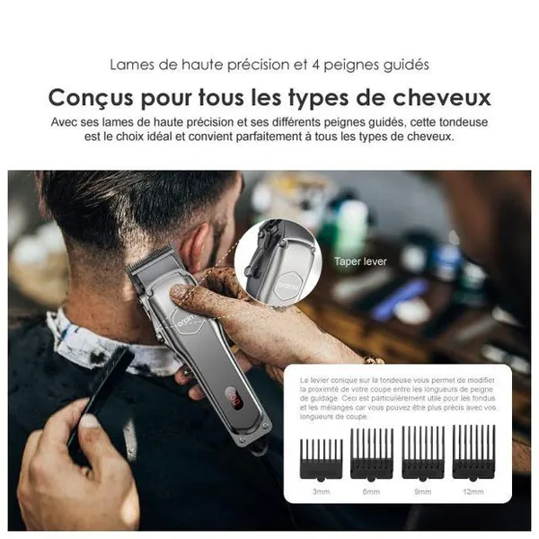 oraimo SmartClipper2 Tondeuse à cheveux professionnelle