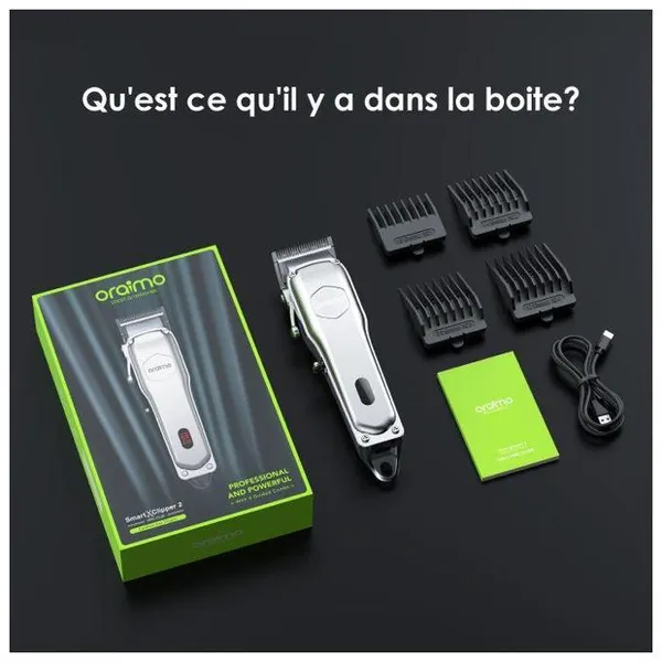 oraimo SmartClipper2 Tondeuse à cheveux professionnelle