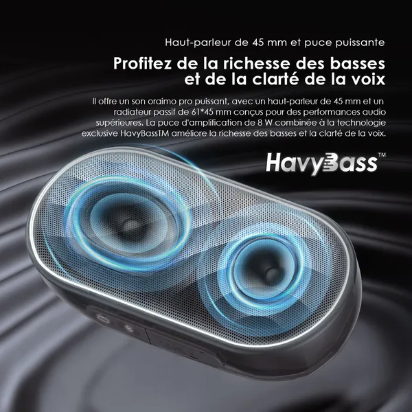 oraimo SpaceBox Haut-parleur avec FM
