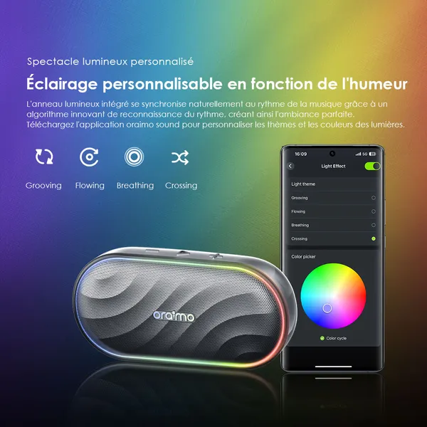 oraimo SpaceBox Haut-parleur avec FM