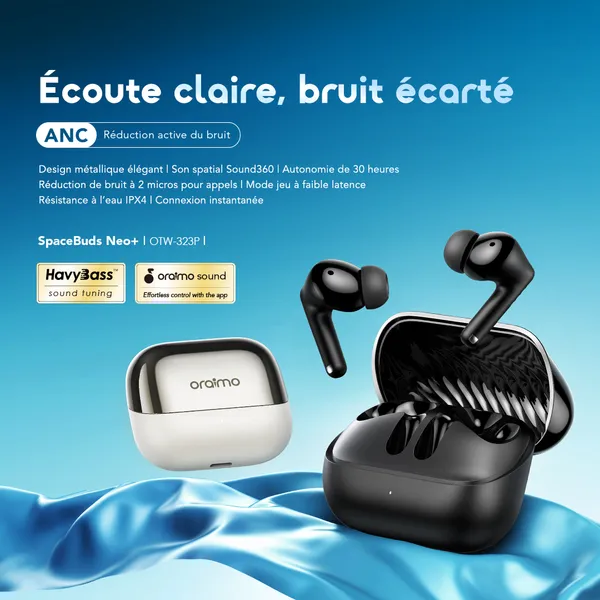 Image de oraimo SpaceBuds Neo+ ANC Spatial Audio True Wireless Earphones