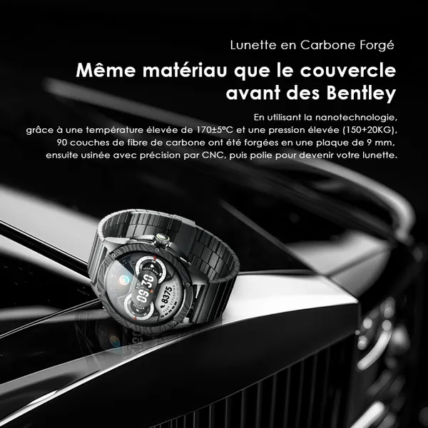 oraimo Watch Pro NT Montre intelligente alimentée par l'IA AMOLED de 1,43 pouces