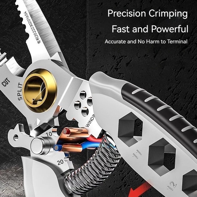 Image de Outil de dénudage 4 en 1 - Pinces Multifonctions pour câbles