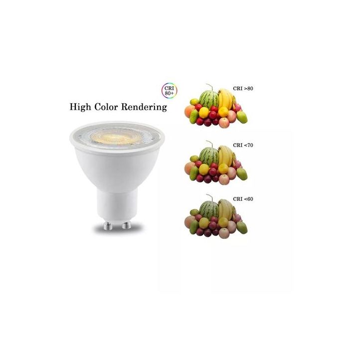 Pack de 6 Spots LED Gu10 4000K 8W