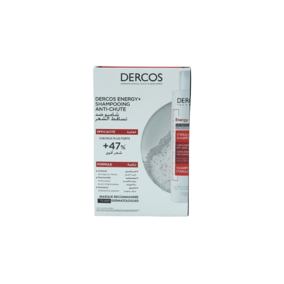 PACK SHAMPOOING ENERGY+ ANTI-CHUTE 200 ML  -  VICHY DERCOS