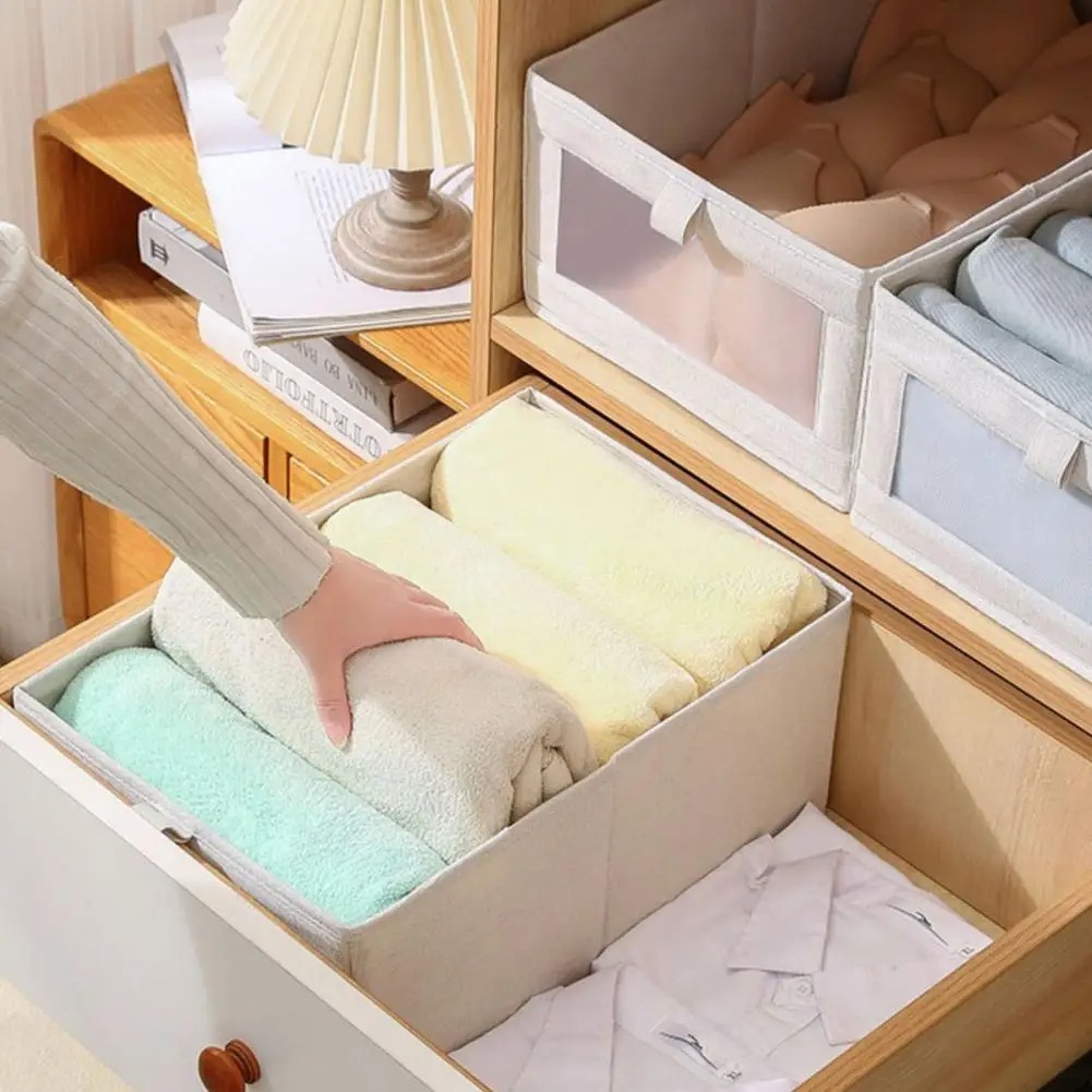 Image de Panier de Rangement Empilable pour Vêtements - Organisateur de Garde-Robe